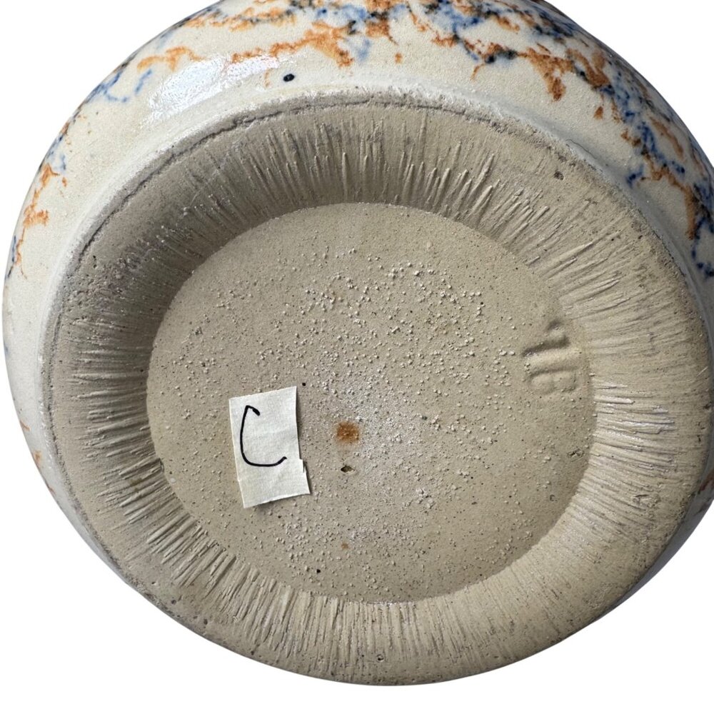Red Wing Spongeware Crock Bowl 7” Decorative Stoneware Vintage Speckled Sponge C - Picture 12 of 12